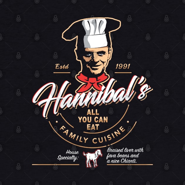 Hannibal's All You Can Eat Family Cuisine by Alema Art